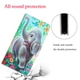 thumbnail image 5 of Allytech Wallet Case for iPhone 14 Cute Animals Love Butterfly Pattern, Purse Case with Card Slots Holders Kickstand Function Handstrap Lanyard Women Girls Case for iPhone 14,E, 5 of 6