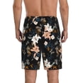 thumbnail image 2 of Yiaed Lilies Flowers for Men's Soft Sleep Pajama Short Lounging Pajama Shorts-Medium, 2 of 8
