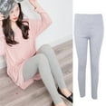 thumbnail image 5 of Womens Autumn Warm Ankle Length Leggings Cotton Ribbed Knit Striped Elastic Tights Plain Solid Color Basic Bottom Skinny Pants, 5 of 19