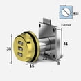 thumbnail image 2 of 3 Digital Password Lock Thickened Lock Lock Tongue Zinc Alloy Mailbox Password Code Lock Anti-Theft Bolt Mechanical Digital Lock, 2 of 6