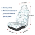 thumbnail image 3 of Wukai Dragonfly Full Set Car Seat Covers with Soft Padding Universal Auto Front Seats Protector and Cushion Mat, 3 of 5