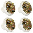 thumbnail image 2 of 4 Pcs Truck Race Knobs for Kitchen Cabinet Cupboard Dresser Bookcase Drawer Pulls Handles Round Home Decor, 2 of 8