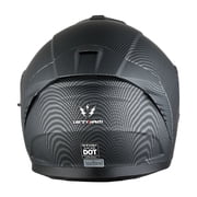 1Storm Motorcycle Street Bike Modular/Flip up Dual Visor Sun Shield Full Face Helmet: HJK920 Matte Fiber Black