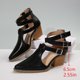 thumbnail image 4 of MKLEKYY Sandalias Antiderrapantes para Mujer, Sandalias Informales de Suela Gruesa Con Tacón Alto y Hebilla En La Punta para Mujer, 4 of 4