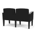 thumbnail image 3 of Belmont Lounge Reception 2 Seat Tandem Seating / Black Steel Legs / Black, 3 of 5