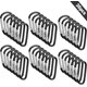 thumbnail image 5 of Clips de mosquetón JAMW 36 piezas negro, 5 of 5