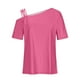 thumbnail image 4 of Camiseta de Manga Corta Sexy de Moda 2024, Camiseta Casual de Manga Corta, 95% Poliéster 5% Blusa de Spandex para Mujeres, Top de Verano de Lavado de Manos, 4 of 7