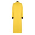 thumbnail image 3 of SwiftWear Women's Cozy Soft Long Sleeve V-Neck Color-Block Pocket Side Slit Long Maxi Pajama Dress – Comfortable Sleepwear & Lounge Wear​, 3 of 5