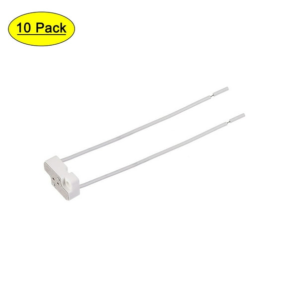 Uxcell Ceramic Silicone 12-250V 2A 15cm Long Bulb Socket White 10 Count