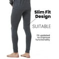thumbnail image 5 of Mens 100% Merino Wool Base Layer Sets for Ski Midweight Thermal Underwear Top Bottom, 5 of 7