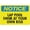 Warning Sign 5, variant on Notice All Visitors To Wait In The Office Reflective Aluminum Sign - 8"x12", Rust Free, Weather Resistant, Waterproof, Easy To Mount - School, Office, Clinic, Business