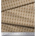 thumbnail image 2 of Soimoi Poly Georgette Fabric Stencil Floral Print Fabric by Yard 52 Inch Wide, 2 of 3