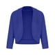 thumbnail image 5 of ICHUANYI Clearance Women's Fashion Mid Sleeve Top Solid Color Casual Jacket Business Small Suit Women Suit Jacket(Blue, S) ICHUANYI WER2023081117385, 5 of 9