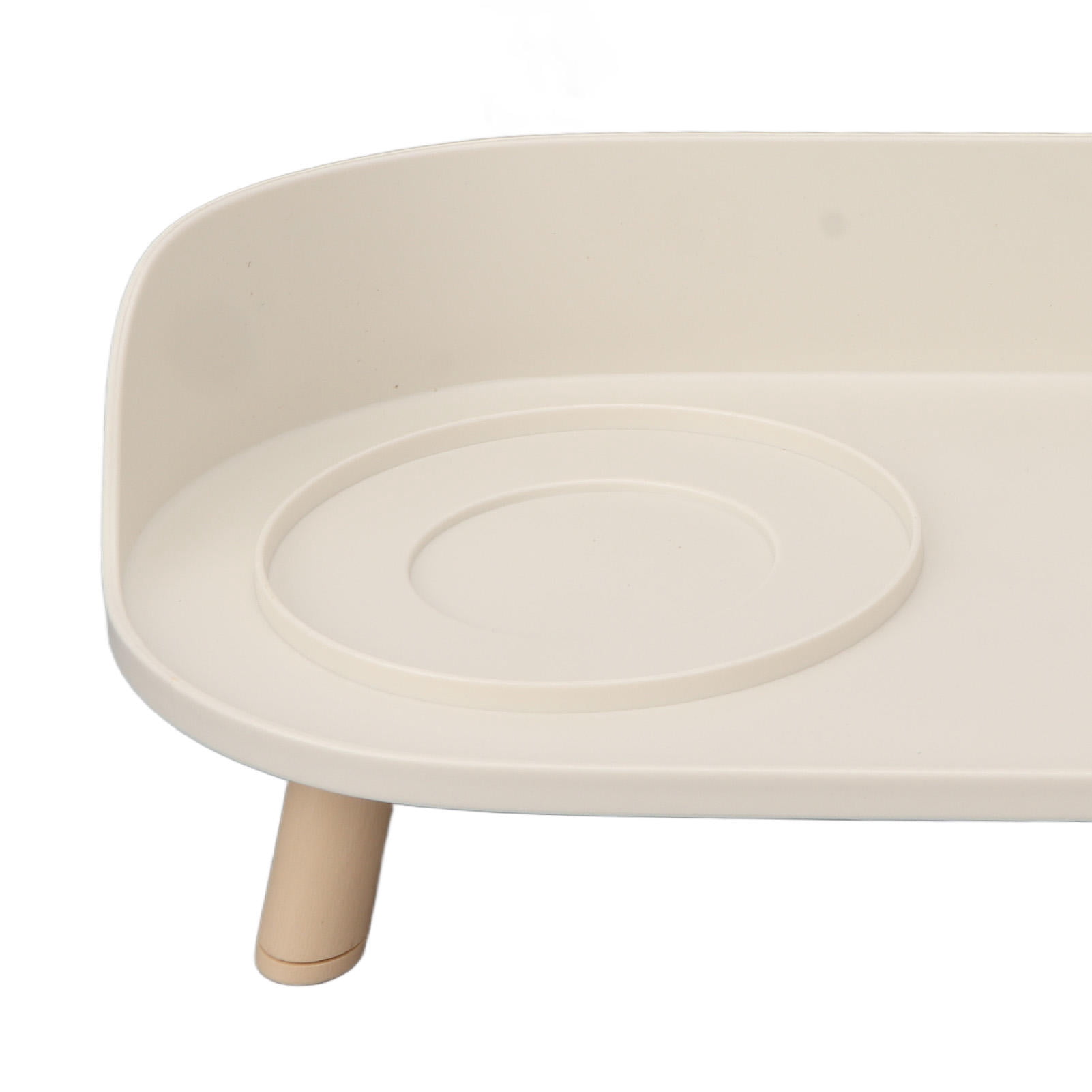BOKYAN Ceramic Raised Cat & Dog Bowls – Anti‑Slip, Double‑Bowl, Cervical Spine Support, Spill‑Proof, Easy to Clean – White