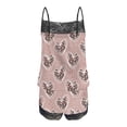 thumbnail image 4 of Valentine's Day Pajamas Set Women qolati Sexy Love Heart Print Camisole Lingerie 2 Piece Pjs Sets Comfy Cami Shorts Sets Sleepwear Lounge Sets, 4 of 5