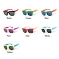 thumbnail image 2 of Trendy Vintage UV 400 Square Frame Shades Foldable Sunglasses Children Eyewear Travel Goggle Kids Sunglasses PINK, 2 of 8