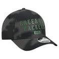 thumbnail image 3 of Men's New Era Gray Green Bay Packers Halftone Camo 9FORTY Hat, 3 of 5