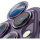 thumbnail image 1 of Protector de cámara trasera morado compatible con iPhone 14 Pro/iPhone 14 Pro Max 2022 - Película protectora de lente de vidrio templado HD de dureza 9H - Anillo de lente de metal, 1 of 4