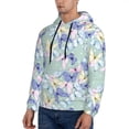thumbnail image 3 of Sikiie Colorful Butterfly Men's Hoodie, Essentials Hoodie, Sweatshirt, Pullover Hooded Sweatshirt for Men-3X-Large, 3 of 7