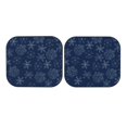 thumbnail image 7 of Balery Snowflake Dark Blue Sun Shield 2 Pack For Car Front Windows Foldable Sun Visor Protector Blocks Max Uv Rays And Keeps Your Vehicle Cool For Most Sedans Suv Truck, 7 of 7