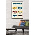thumbnail image 2 of DC Comics Batman: 85th Anniversary - The Batmobiles Logos Wall Poster, 22.375" x 34" Framed, 2 of 5