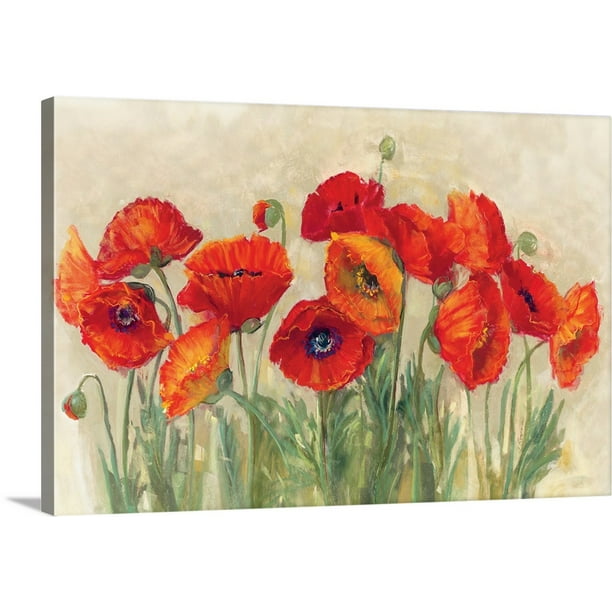 Great BIG Canvas Vibrant Poppies Canvas Wall Art Walmart 