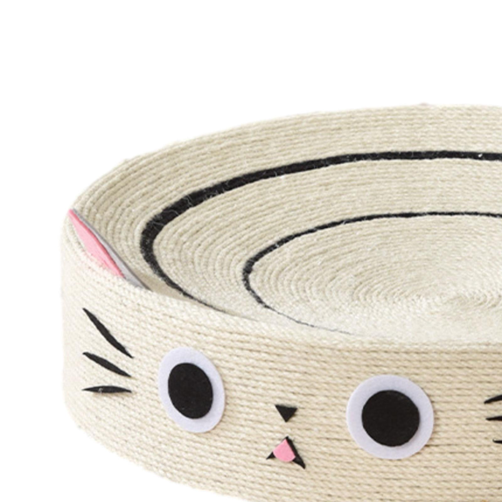 Round Sisal Cat Scratch Pad Cat Scratcher Bed Toys Durable Circular Creative Sturdy Home Decoration Cat Scratching Pad Lounge , Cat