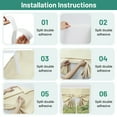 thumbnail image 2 of Lapalife Blackout Door Curtain, Thermal Insulated French Door Curtains for Privacy, Tie up Shades Tricia Door Blind, 1 Panel, 26"x 66", Beige, 2 of 8