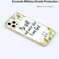 thumbnail image 5 of Be Still and Know ,Bible Quote Case for iPhone 13 Pro ,Aesthetic Art Design Pattern TPU Shock Proof Cover Case, 5 of 5