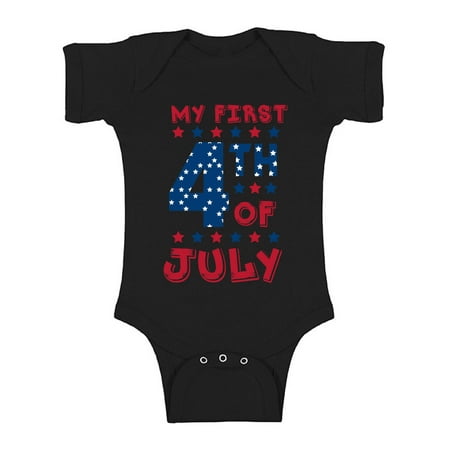 Awkward Styles My First 4th Of July Baby Bodysuit Short Sleeve Awkward Styles My First 4th Of July Baby Bodysuit Short Sleeve