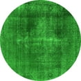 thumbnail image 1 of Ahgly Company Indoor Round Oriental Green Industrial Area Rugs, 6' Round, 1 of 4