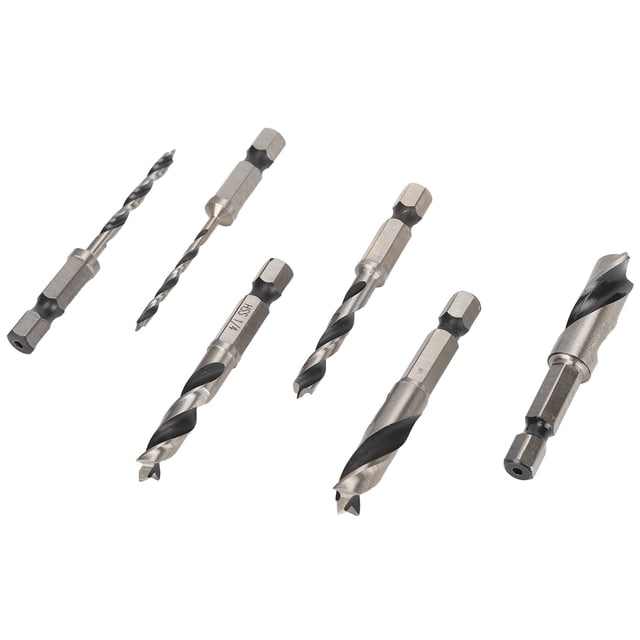 Broca para madera Imperial, juego de 6 brocas para madera de 3 puntas, brocas de vanguardia Características