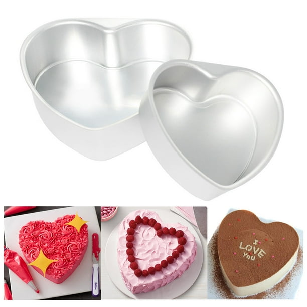 Visland Heart Shaped Cake Pan Removable Bottom Non Stick Cake Tray Wedding Birthday Cheesecake Baking Mold 6 8 10 Inch Walmart Com Walmart Com
