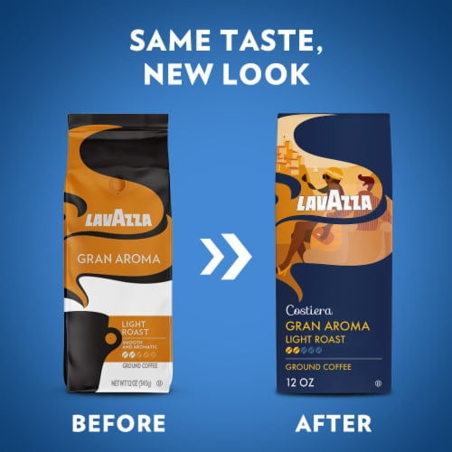LavAzza Costiera Gran Aroma Light Roast Ground Coffee 12 oz