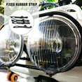 thumbnail image 4 of Kenally 4 piezas correas de goma prácticas para fijar faros de forma segura faros duraderos tira de goma fija negra Type3 NO3, 4 of 6