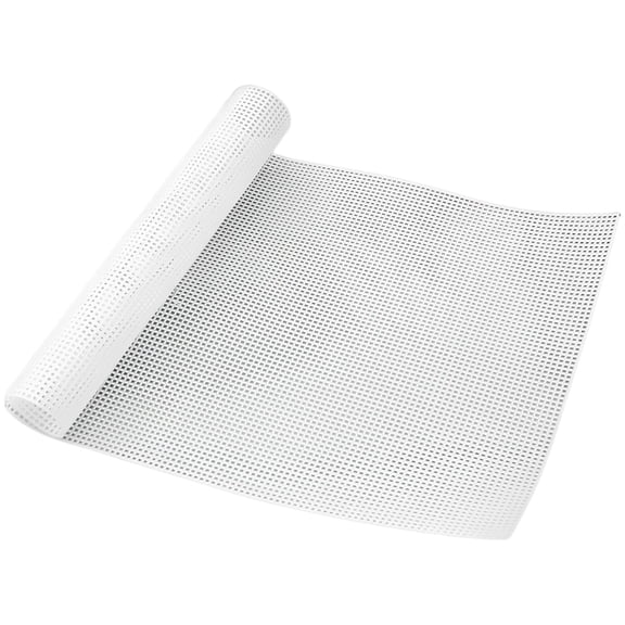 Large White Plastic Mesh Sheet, 23.6 x 16.5 in / 60 x 42 cm Grid with 0.16 in / 4 mm Aperture, for DIY Crochet Bag, Basket Shaping, Tissue Box Holder, Hand Weaving & Yarn Craft Projects