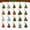 Christmas Tree, variant on 5D Diamond Painting Keychains Kit, 20 pcs Double-Sided DIY Rhinestone Ornament for Adults Beginners, Diamond Art Keyring with Resin Bases & Tools, Christmas Tree Bag Holiday Party Decor Gift