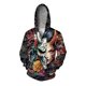 thumbnail image 3 of Ropa de otoño para hombre, sudadera con capucha estampada con máscara de fantasma para mujer, sudadera con cremallera, sudadera con capucha holgada de moda, ropa de calle Harajuku, 3 of 5