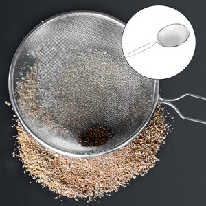 Litter, Litter pour les matériaux non stick acier inoxydable avec poignée, litter er 140x270mm
