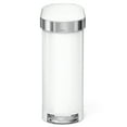 thumbnail image 3 of simplehuman 45 Liter / 12 Gallon Slim Kitchen Step Trash Can with Liner Rim, White Stainless Steel, 3 of 8