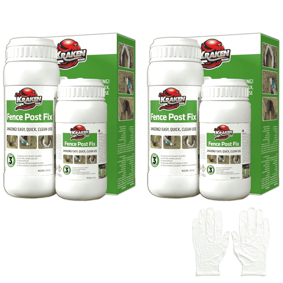 Kraken Bond Fence Post Fix 2 Pack (13.2oz 10.6oz)