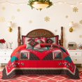 thumbnail image 1 of Juego de colcha BEDIFANY Christmas Queen Size de algodón, 3 piezas, 1 of 6