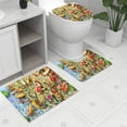thumbnail image 1 of Boovnll Bathroom Rugs Set of 3, Super Soft & Absorbent Solid Color Plush Toilet Mat, Bath Mat Non-Slip Backing Quickly Drying for Bathroom, Kitchen, Pool, Bath Mats for Bathroom, 1 of 8