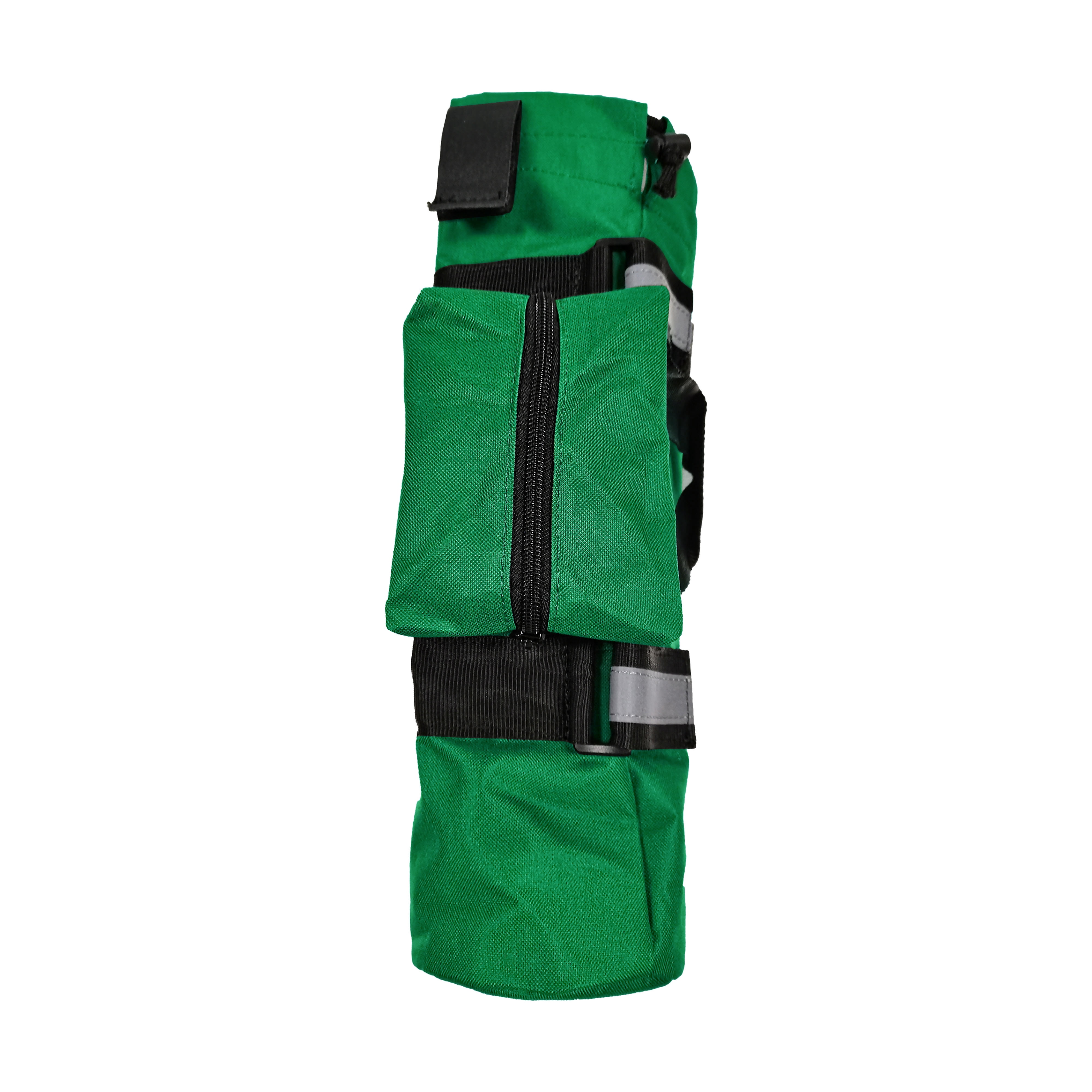 LINE2design Oxygen Sleeve Ems Medical Rescue Cylinder Bag with Side Pocket - Green, 1 Pack
