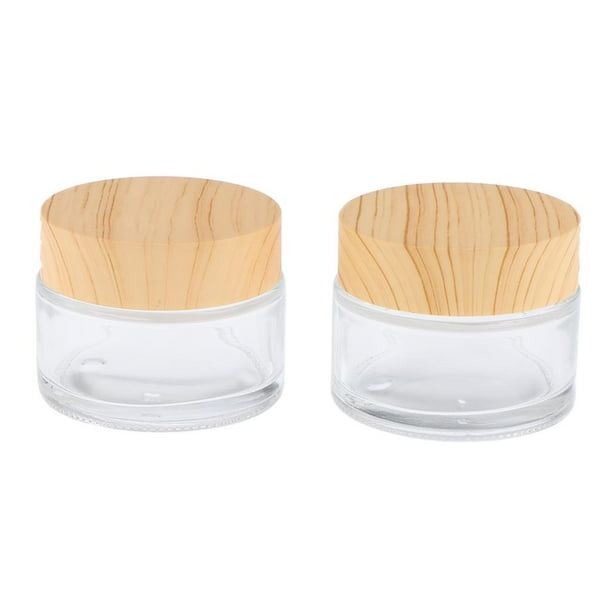 2 uds botella vacía rellenada tarro de maquillaje cosmético envases de bálsamo labial-50g 50 gramos Yuyangstore Frascos con Tapa