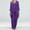 Purple, variant on Elegant Women's Trousers Suit Set for Dressy Chiffon Pants Outfit for Weddings and Evening Events Three Piece Ensemble for Women
