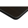 thumbnail image 2 of 42" x 24" Kahlo Tapered Leg Table - Mocha Walnut/Black, 2 of 4