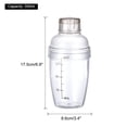 thumbnail image 2 of Uxcell 350ml Coctelera de Plástico Transparente Mezclador de Bebidas Vino Coctelera Mezclador de Bebidas Herramientas de Bar, 2 of 5