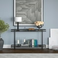 thumbnail image 4 of Evelyn&Zoe Robillard 52" Wide Rectangular Console Table, Blackened Bronze, 4 of 7