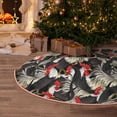 thumbnail image 5 of Lukts Roosters 2 Print Color Life Christmas Tree Skirt, Winter Holiday Tree Mat Decoration ,Can be Used as A Shawl-30", 5 of 6